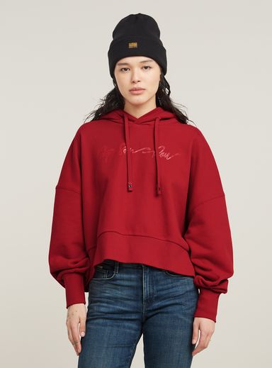 Suéter G-Script Oversized Hooded